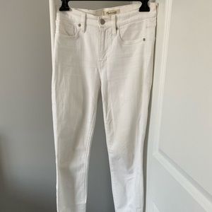 MADEWELL white 9in. High Riser Skinny Skinny
